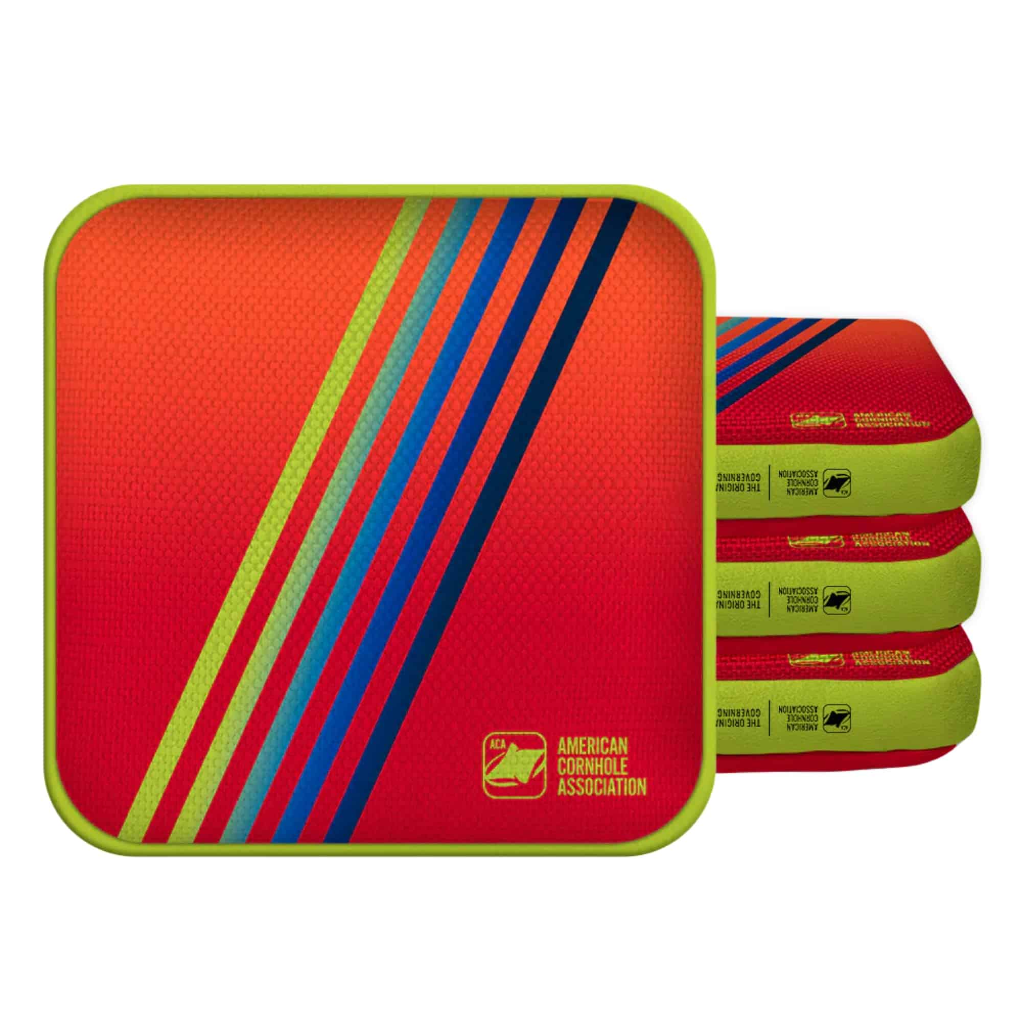 Bolsas de Cornhole Profesionales ACA Synergy -Retro Rayas Ro