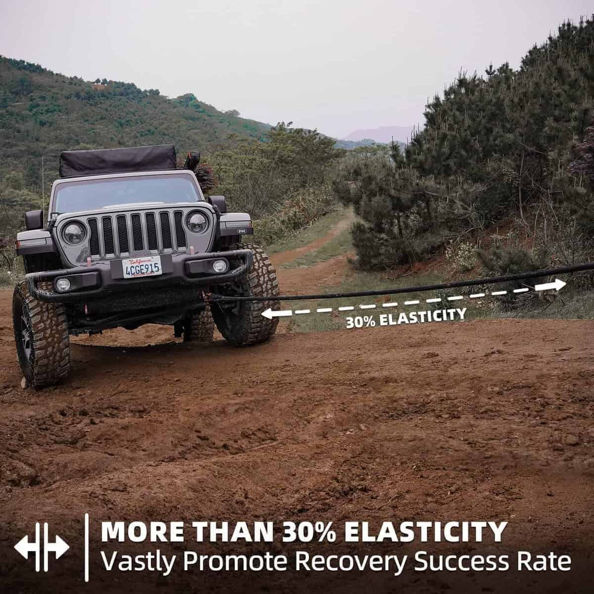 Cuerda de Recuperación Cinética SAMOUT (48000 lbs 1 pulgada - Imagen 4