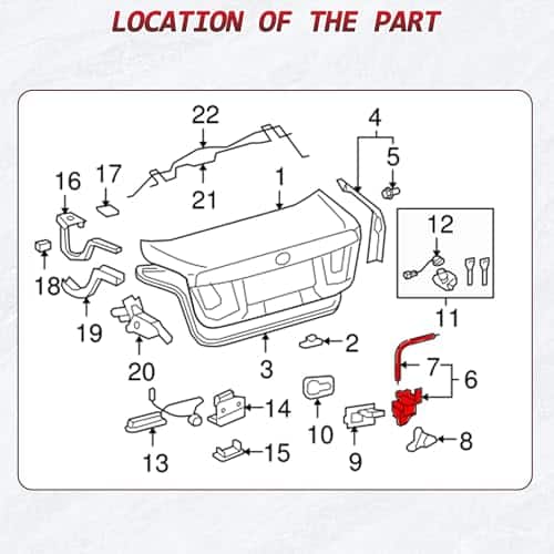 Actuador del cierre del maletero Unikpas con motor - Imagen 6