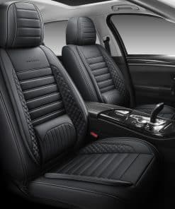 Cubiertas de Asiento de Cuero de Cobertura Completa HAITOUR