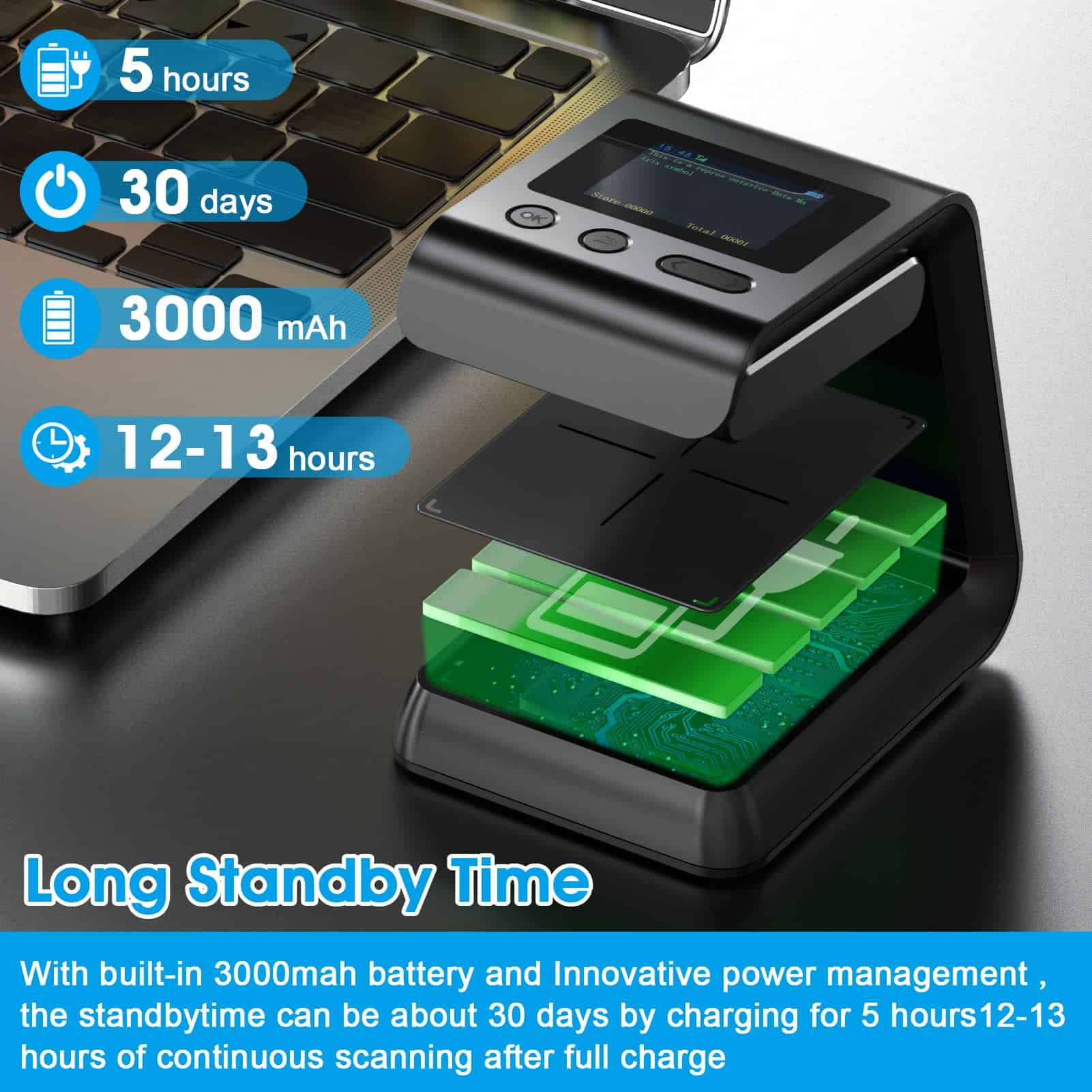 Escáner de Código de Barras Inalámbrico para Escritorio - Imagen 7