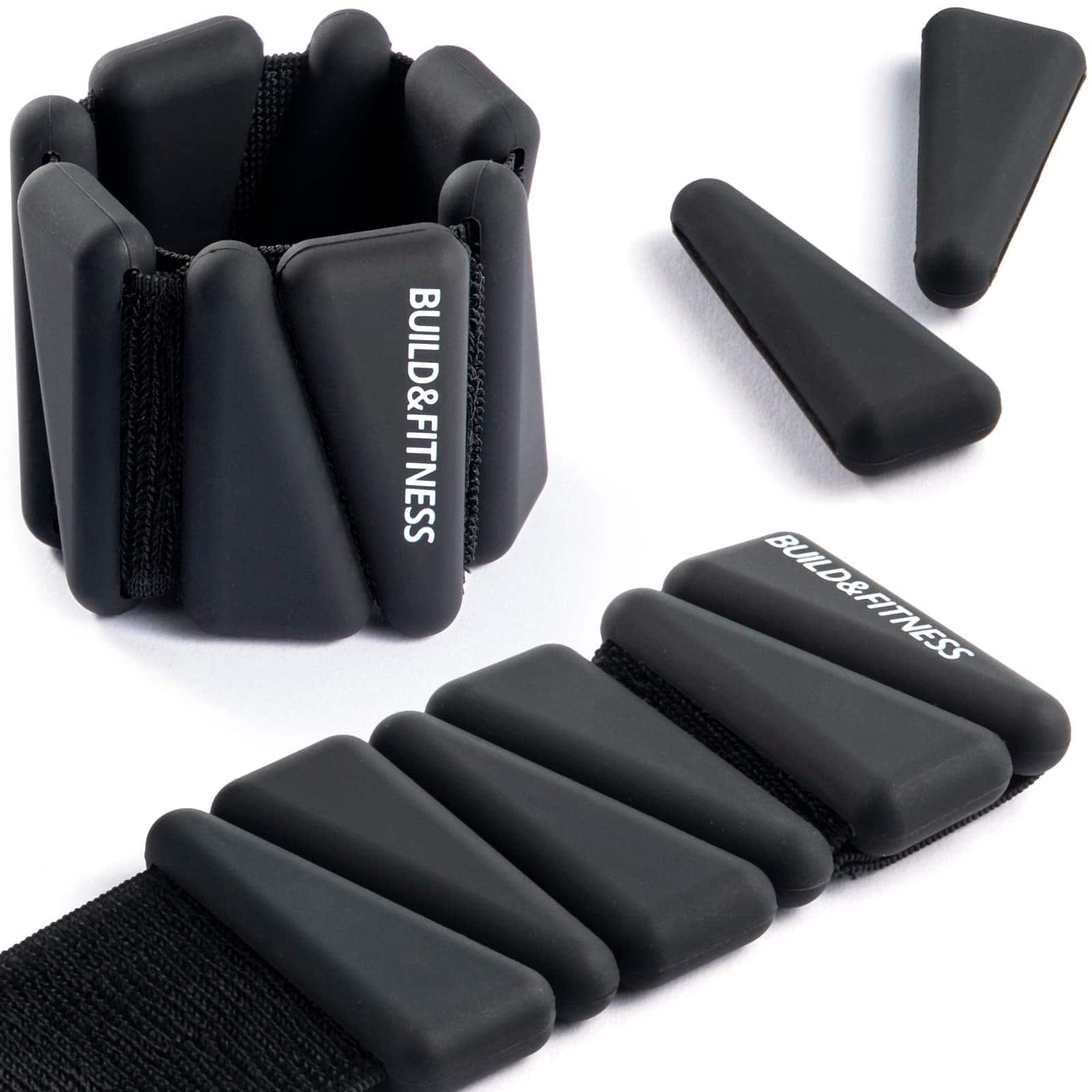 Pesas de muñeca y tobillo ajustables -Negro