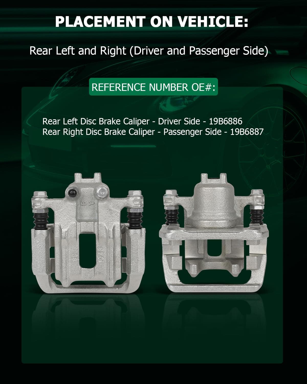 Juego de Pinzas de Freno Traseras Izquierda y Derecha - Imagen 7