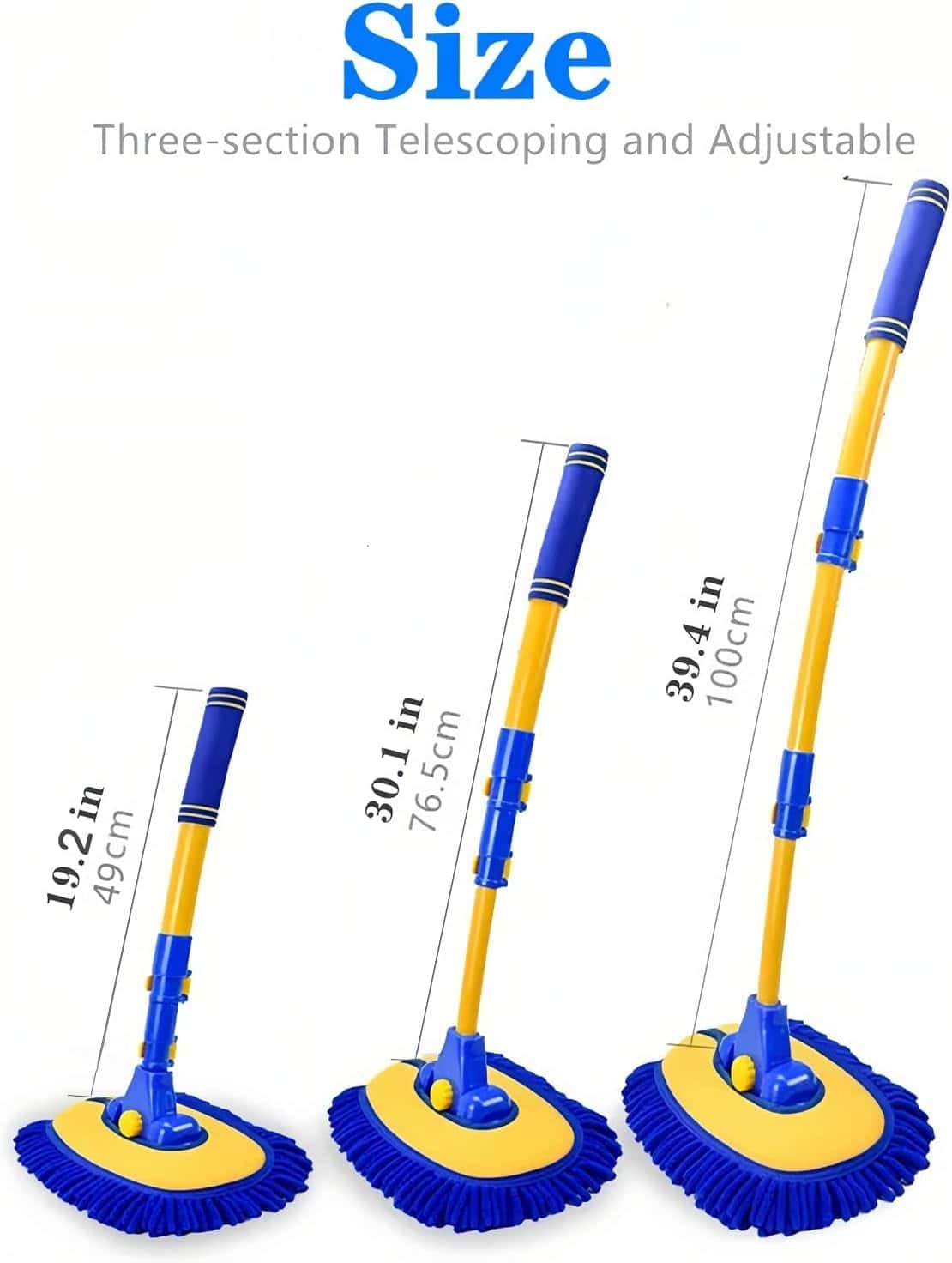 MVEQRRN Upgrade Cepillo de Lavado de Coches con Mango - Imagen 3