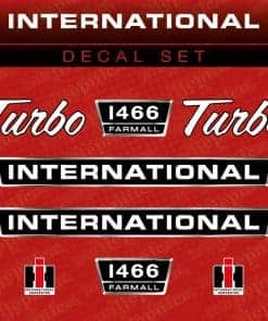 Juego de Pegatinas de Repuesto Para Tractor International