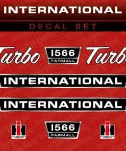 Set de Repuesto de Calcomanías Turbo Tractor International