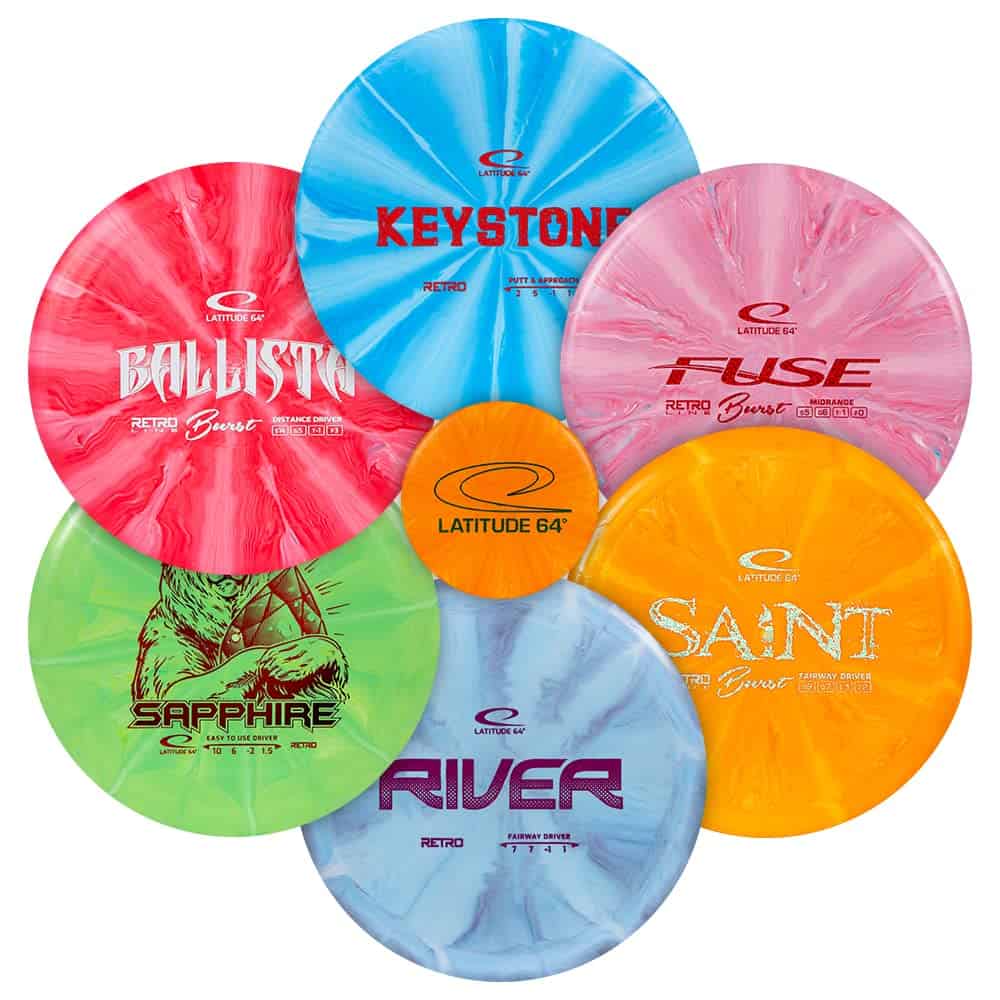 Set de Discos de Golf Latitude 64 Retro Burst (Paquete de