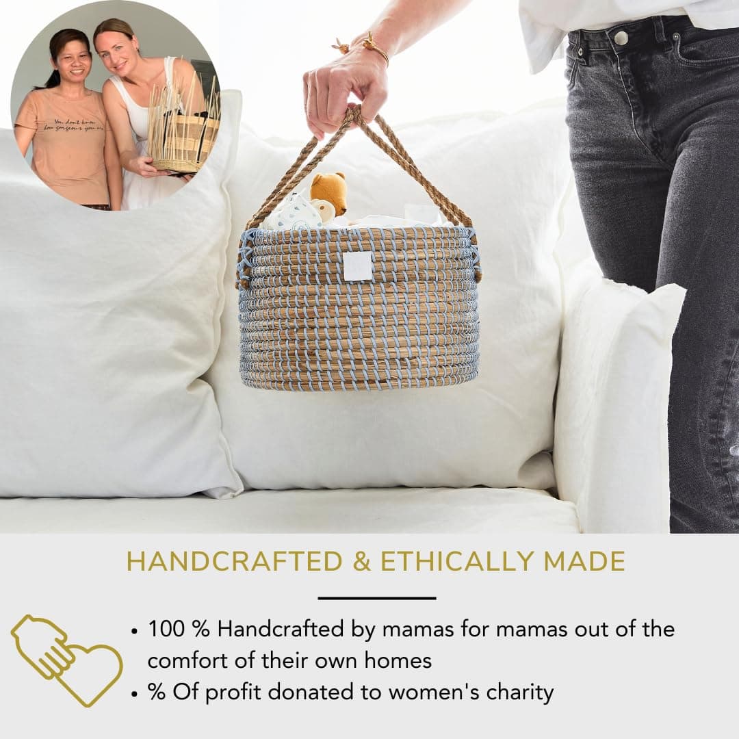 Organizador de Pañales para Bebé BASK Premium en Color Azul - Imagen 7