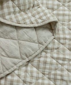 Tapete Frankie Lane de Lino Francés Reversible para Bebés,