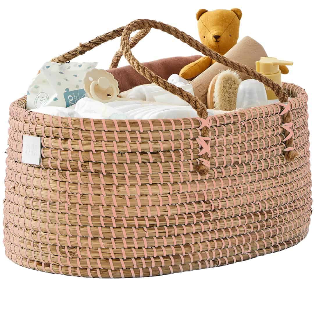 Organizador de pañales para bebé BEBE BASK Premium Pink -