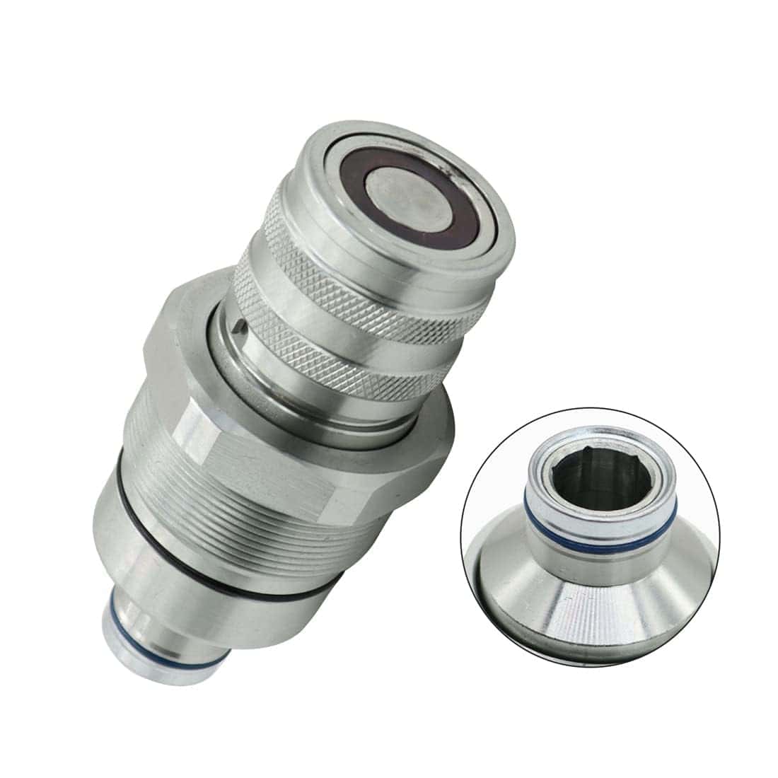 Acoplador rápido hembra hidráulico tipo plano Nakkaa - Imagen 6