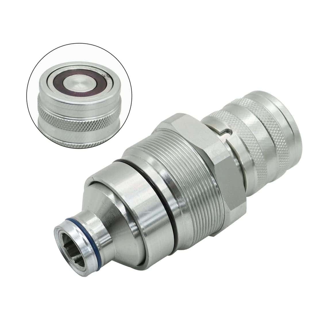 Acoplador rápido hembra hidráulico tipo plano Nakkaa - Imagen 7