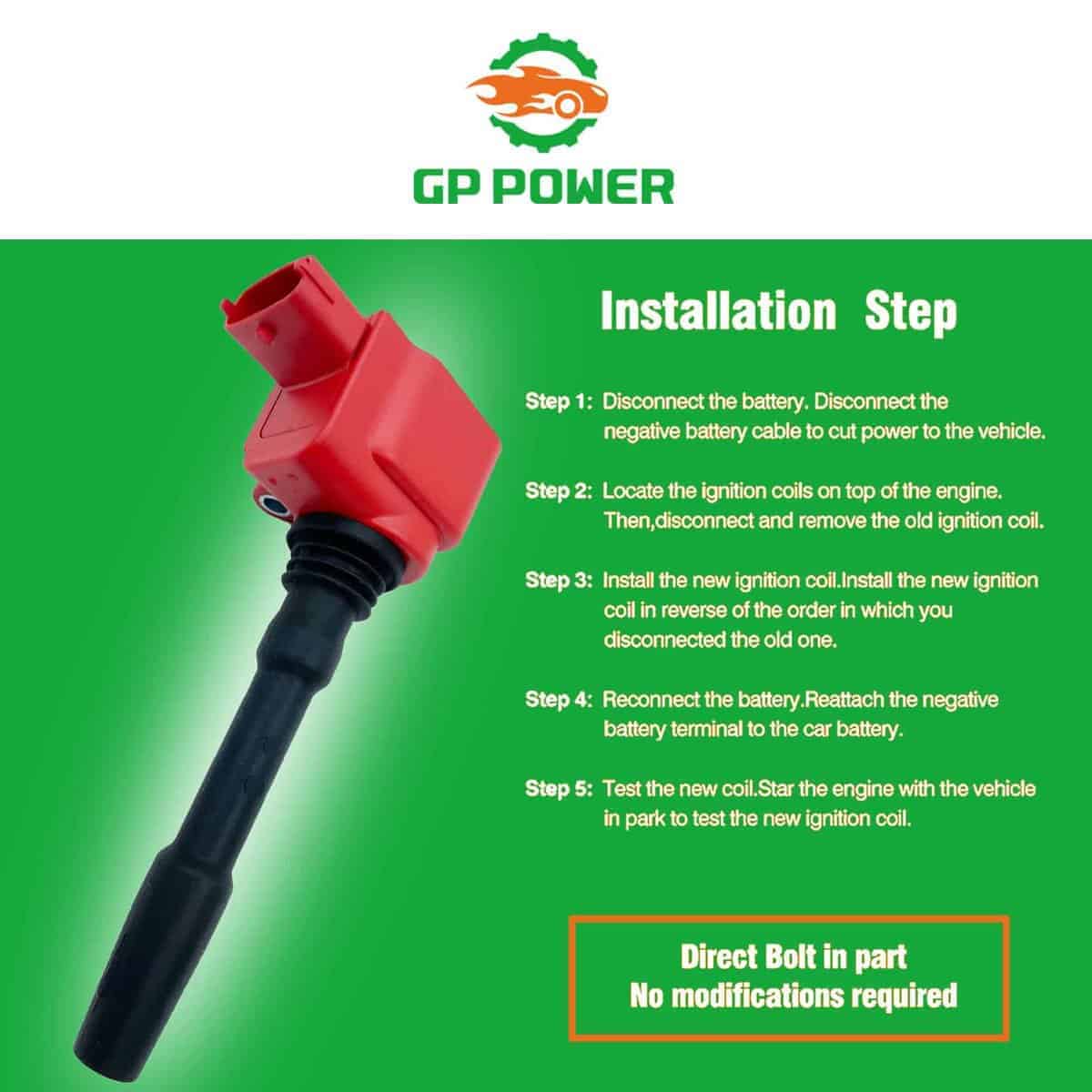 Conjunto de 6 bobinas de encendido GP POWER, compatible con - Imagen 8