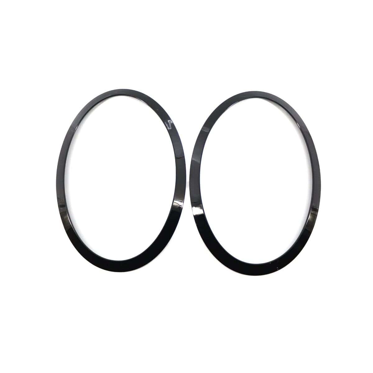 Anillo embellecedor de faros negros brillantes para lado