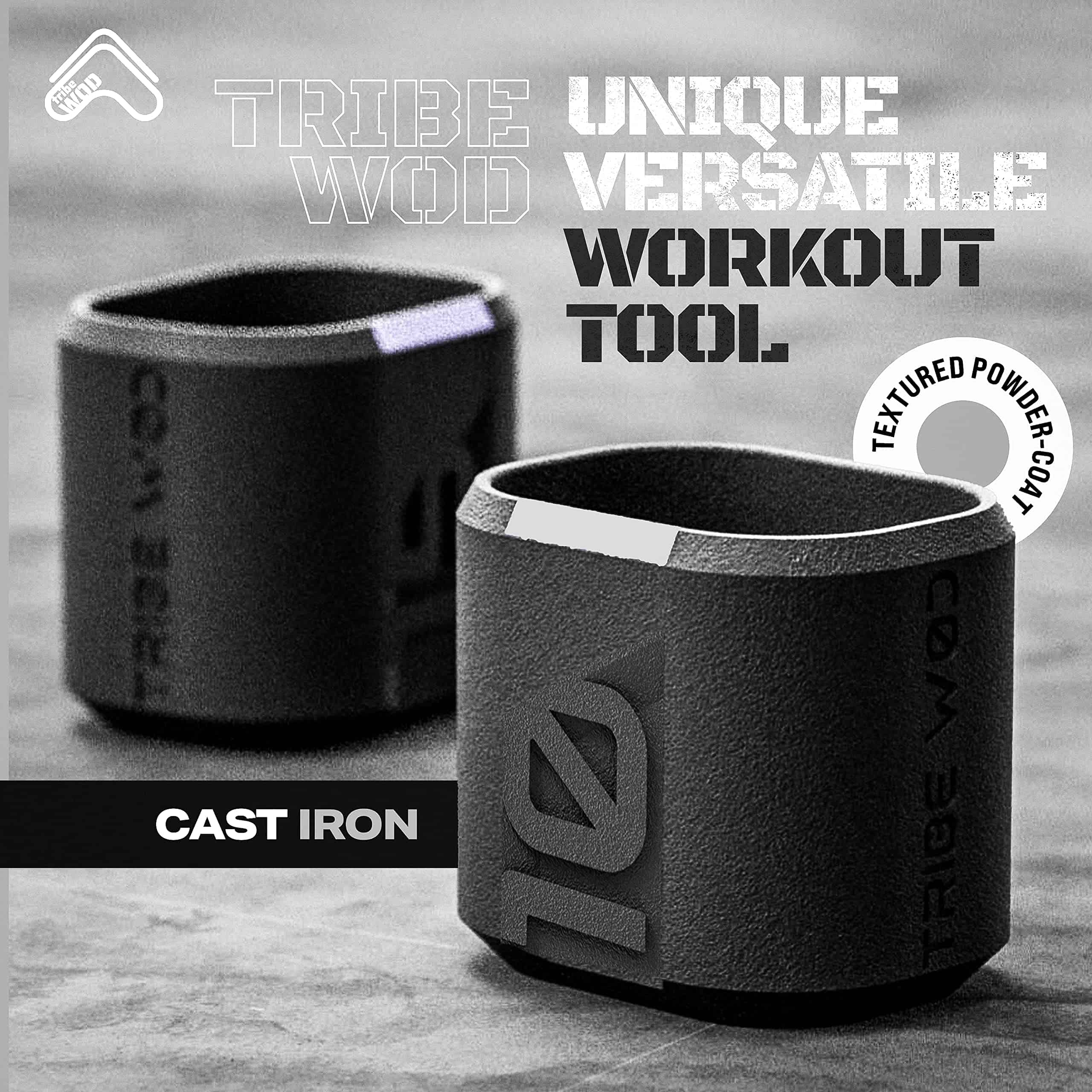 Mancuerna Híbrida Tribe WOD Dark Elf de 10 lb para Cross - Imagen 4