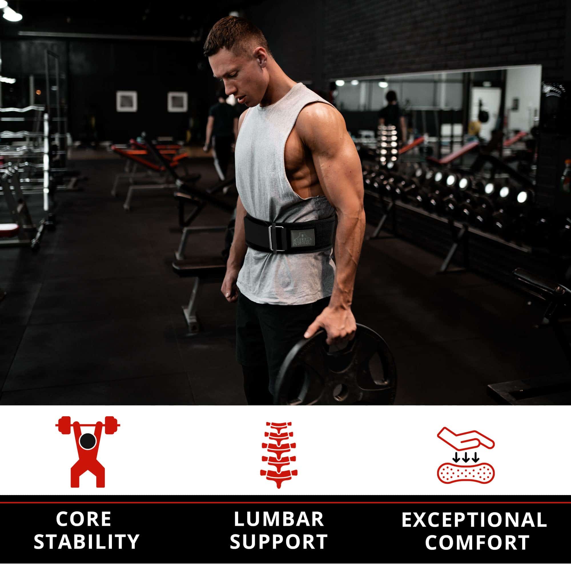 Cinturón de Pesas Bear Grips, Cinturón de Levantamiento de - Imagen 8