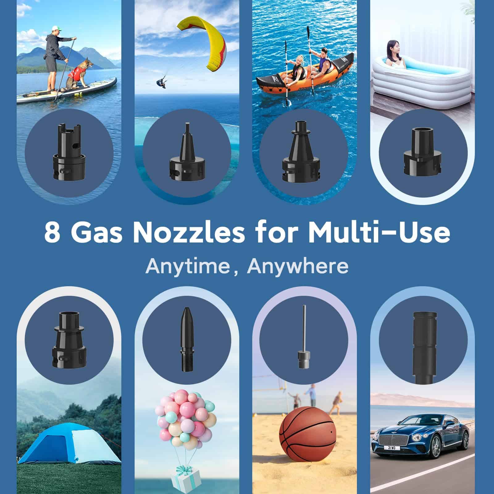 Bomba de Aire Eléctrica Hydsto 20PSI SUP, Bomba de Tabla de - Imagen 3