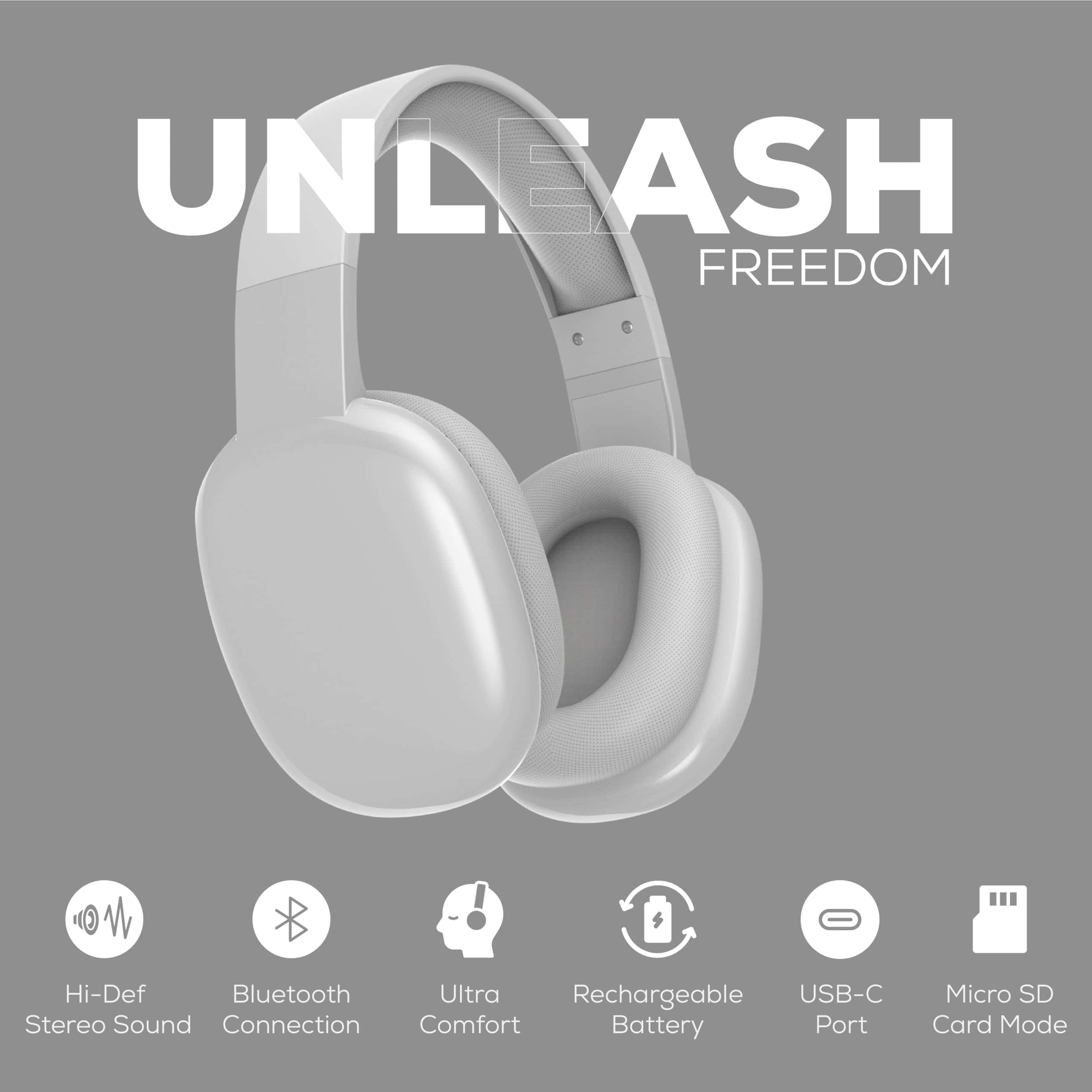 Audífonos Inalámbricos Over Ear Gabba Goods con Micrófono - - Imagen 4