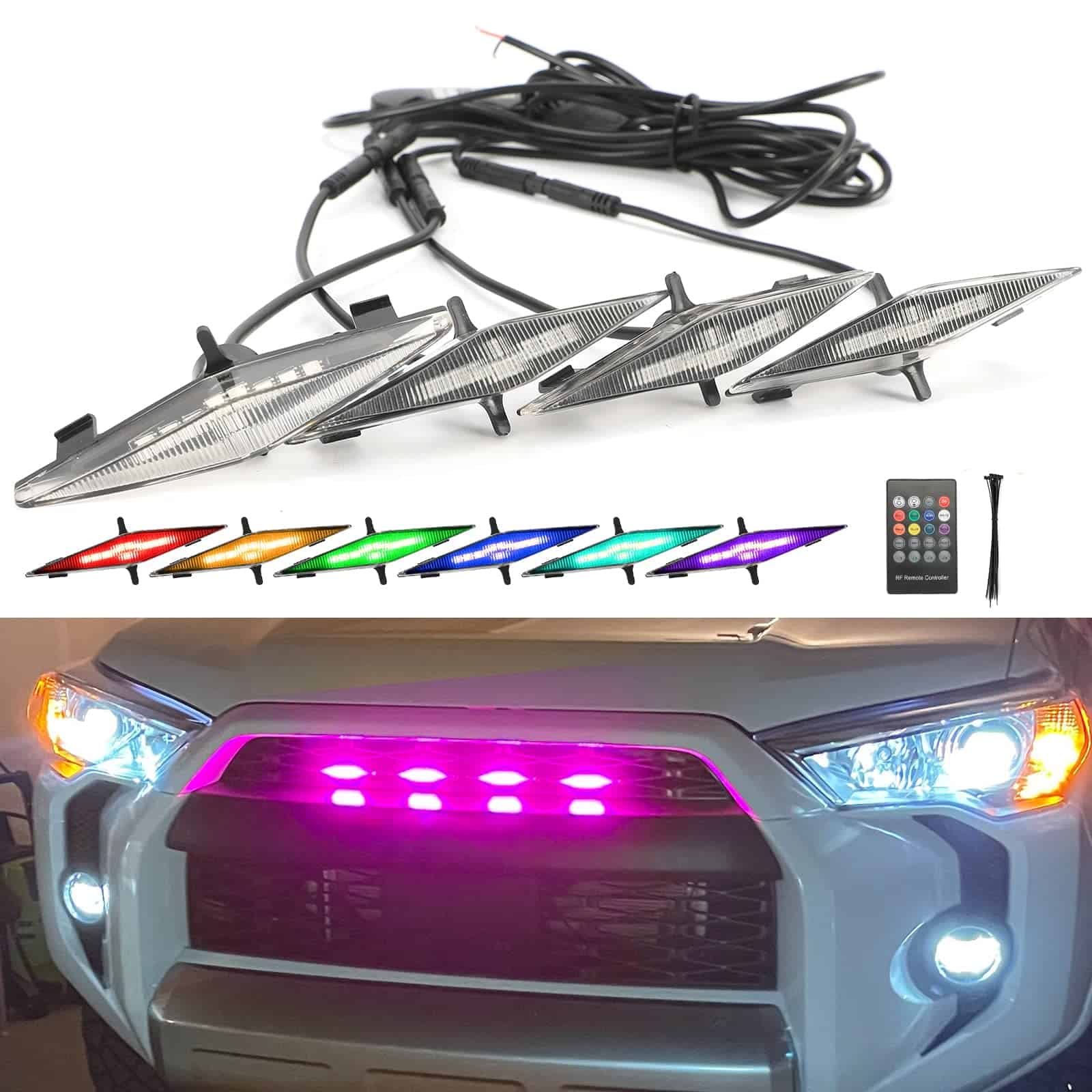 Luces RGB Raptor ROCCS para parrilla delantera 2014-2019