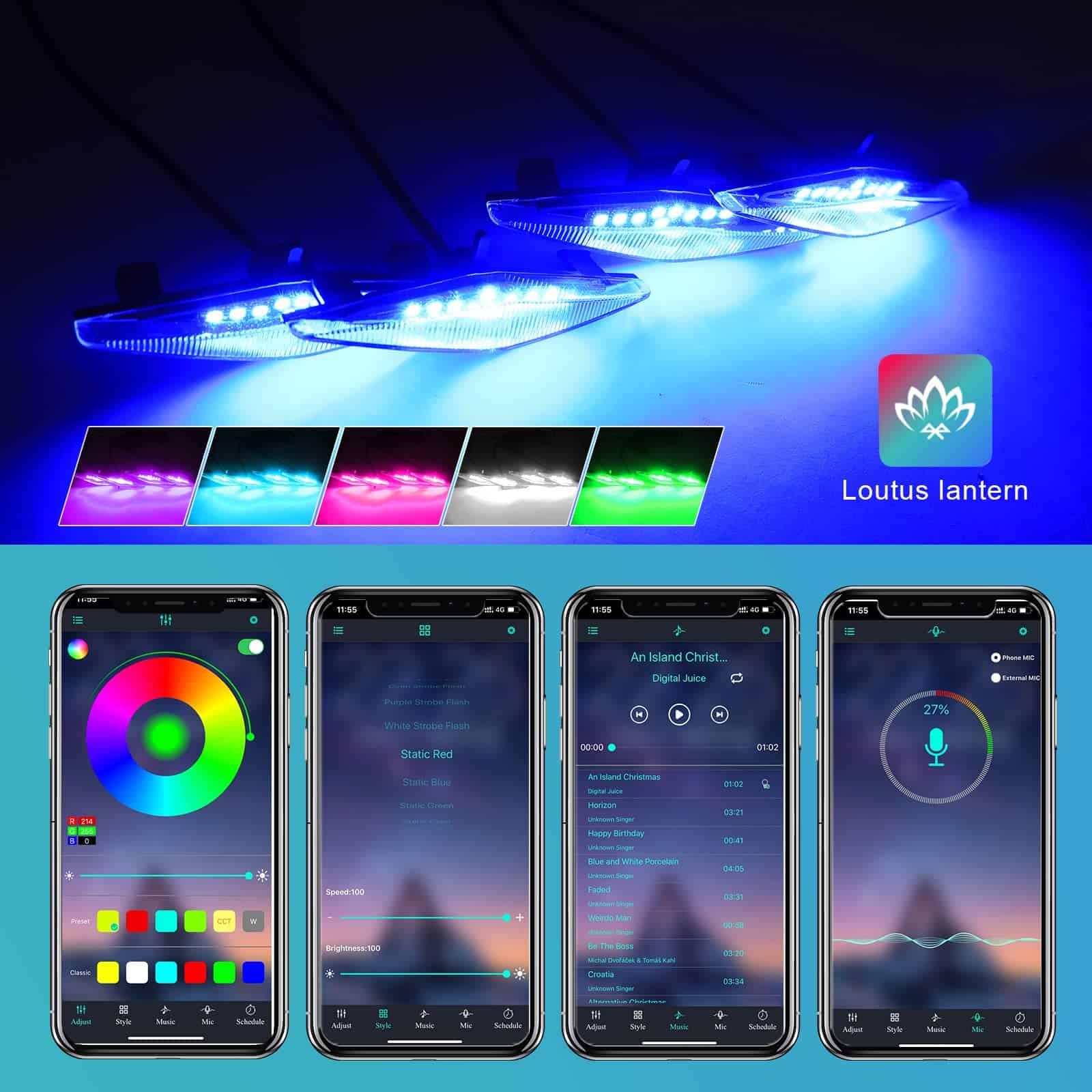 Luces RGB Raptor ROCCS para parrilla delantera 2014-2019 - Imagen 4