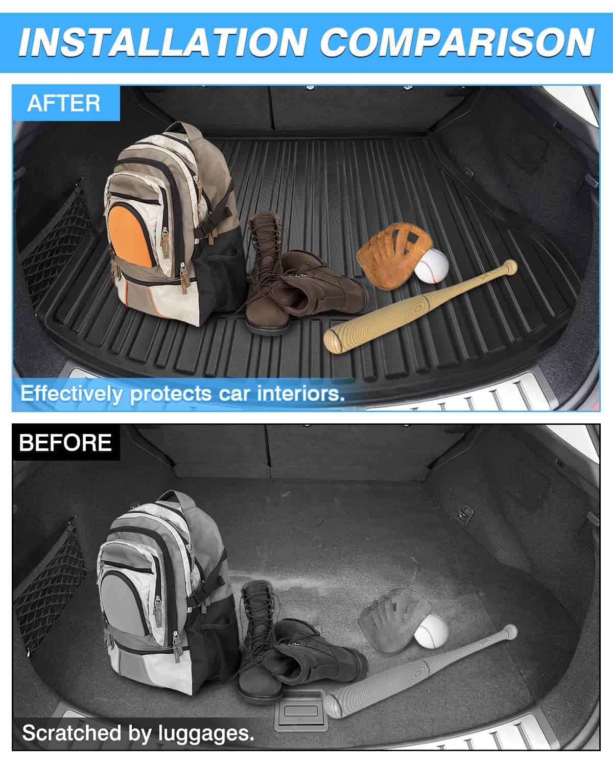 Tapete de maletero Powerty para Lexus NX NX250 NX350 NX350h - Imagen 5