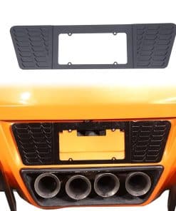 Marco de matrícula trasera de aleación de aluminio negro