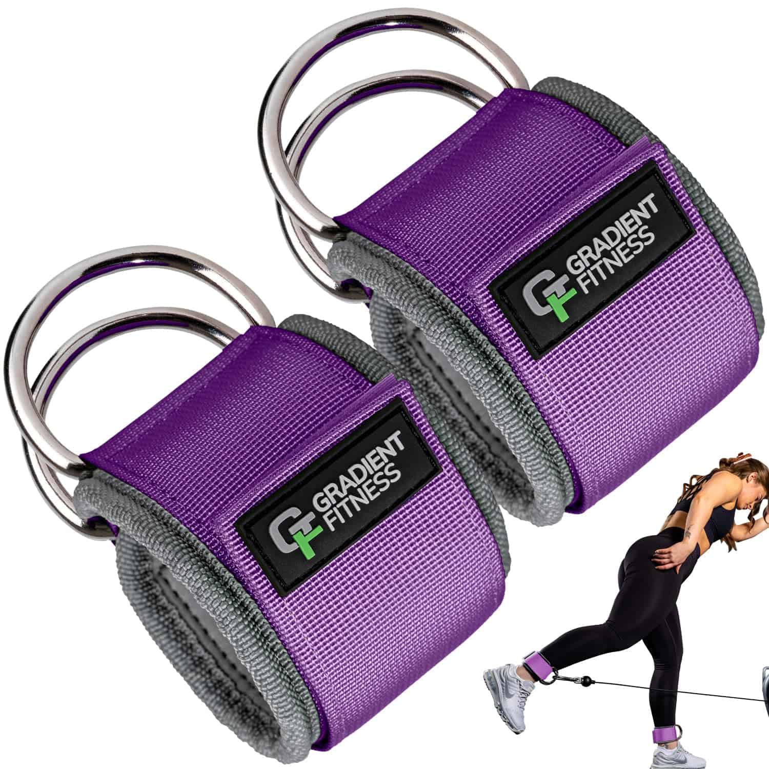 Correas de Tobillo Gradient Fitness (Paquete de -Morado