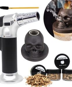 Kit de Fumador de Cócteles de Calavera TUSAUW con 4 Chips