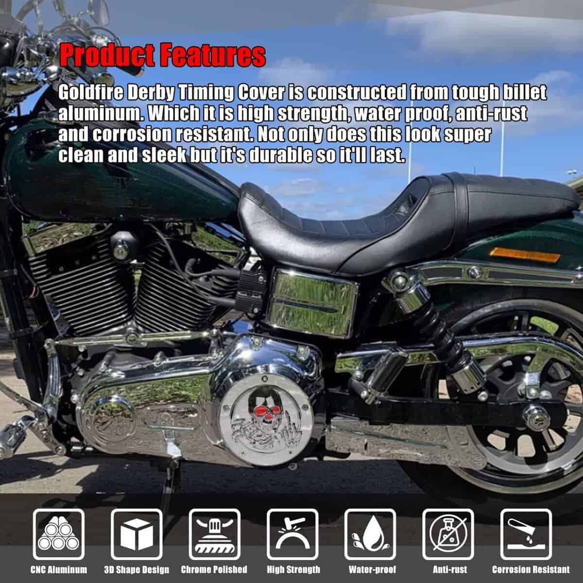 Goldfire Cubierta de Tiempo Derby de 5 Orificios y - Imagen 5