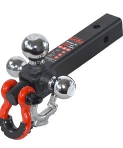 TOPTOW Recovery Shackle Ball Hitch Mount con Triple Tow