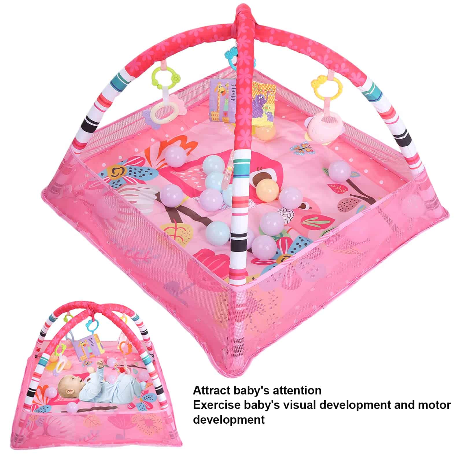 Gimnasio para Bebés, Tapete de Juegos para Bebés Ejercicio - Imagen 5