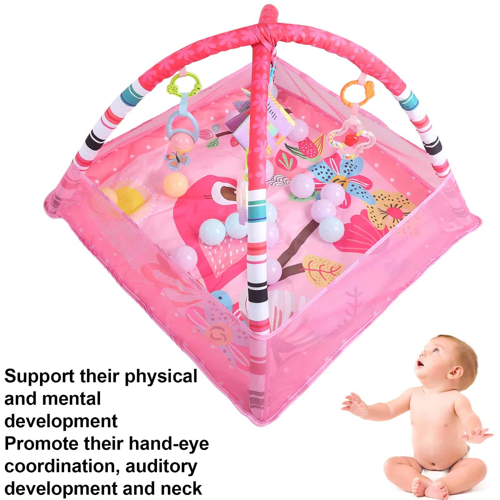 Gimnasio para Bebés, Tapete de Juegos para Bebés Ejercicio - Imagen 6