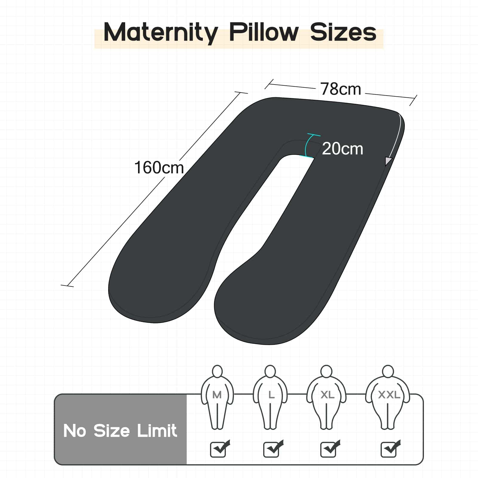 Almohada de Embarazo en Forma de U Wndy's Dream, Almohada - Imagen 4