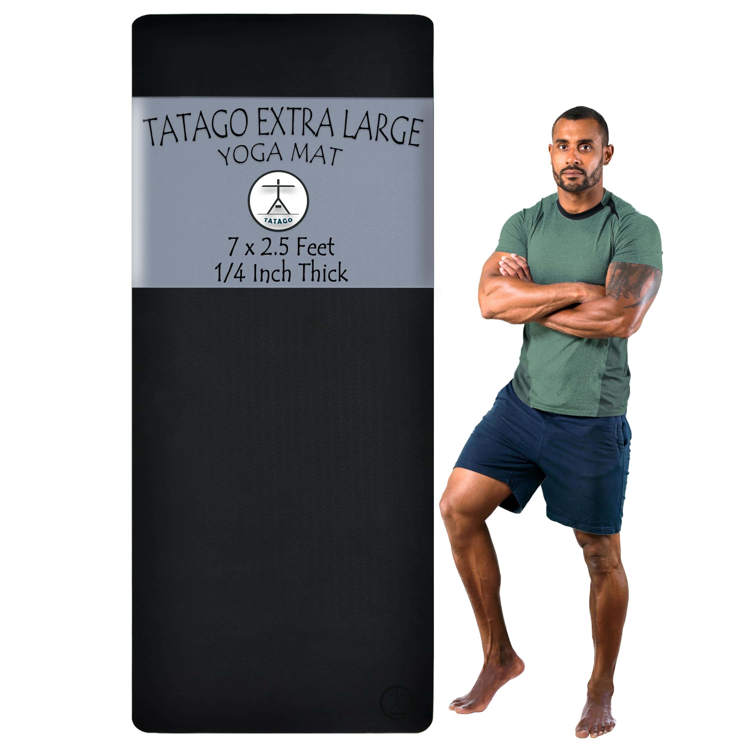 Tapete de Yoga Tatago Extra Grueso y Ancho - 1/4 pulgadas
