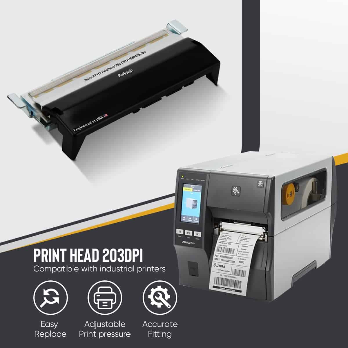 Cabezal de Impresión Compatible con Zebra ZT410 / Zebra - Imagen 3