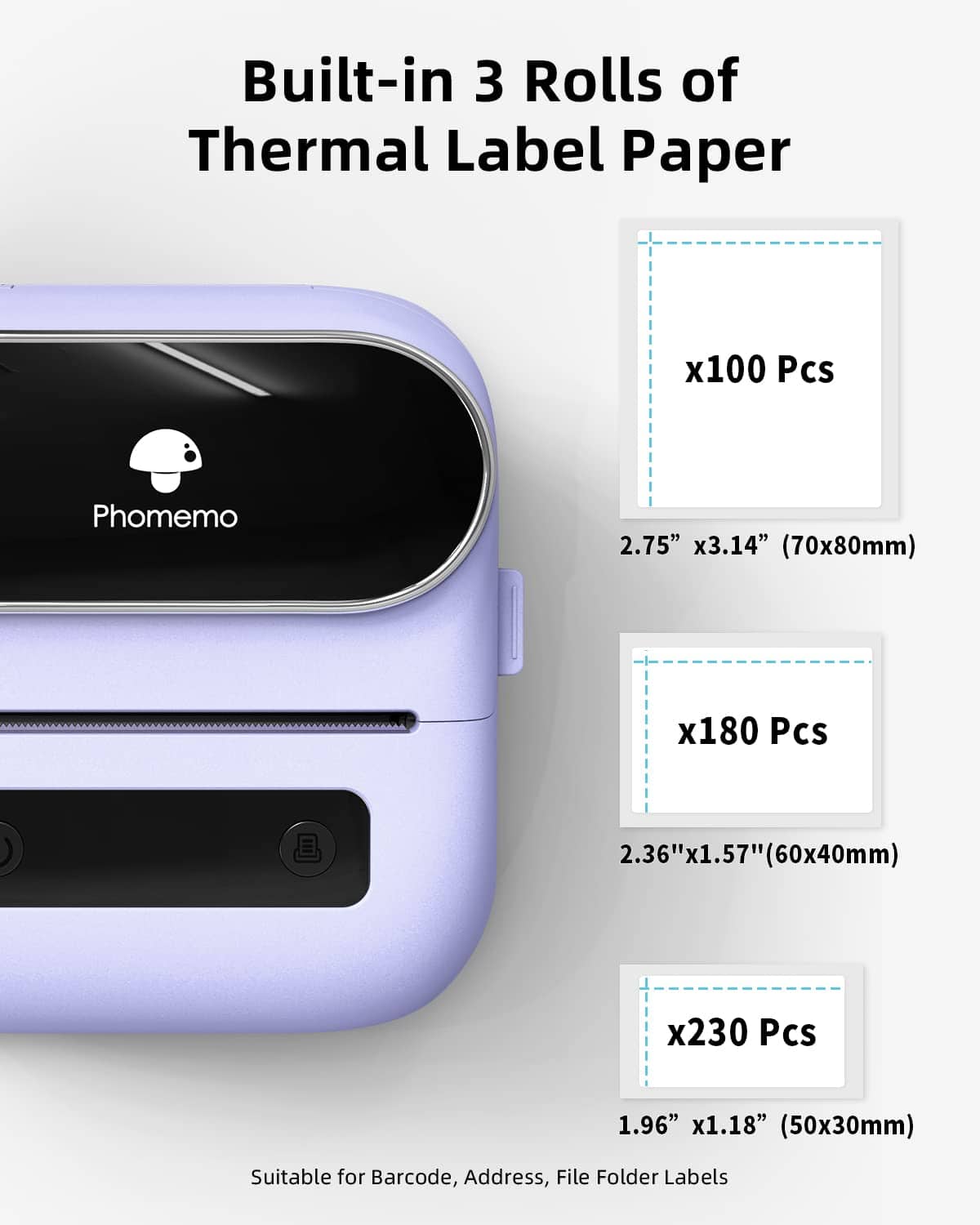 Phomemo Label Maker, Impresora térmica Bluetooth para - Imagen 4