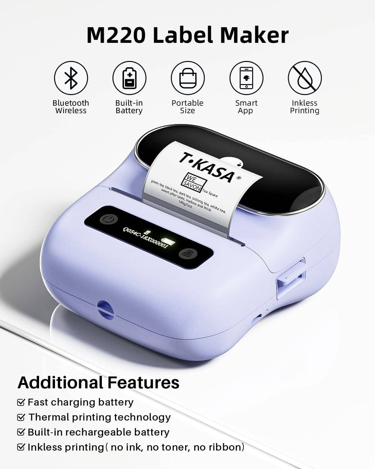 Phomemo Label Maker, Impresora térmica Bluetooth para - Imagen 3