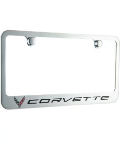 Portaplacas de Cromo para Corvette C8