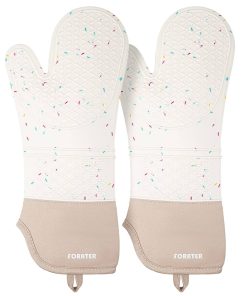 Manoplas de Silicona Extra Largas - -Blanco