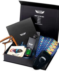 Caja de regalo de accesorios de guitarra Stage -Azul y naran