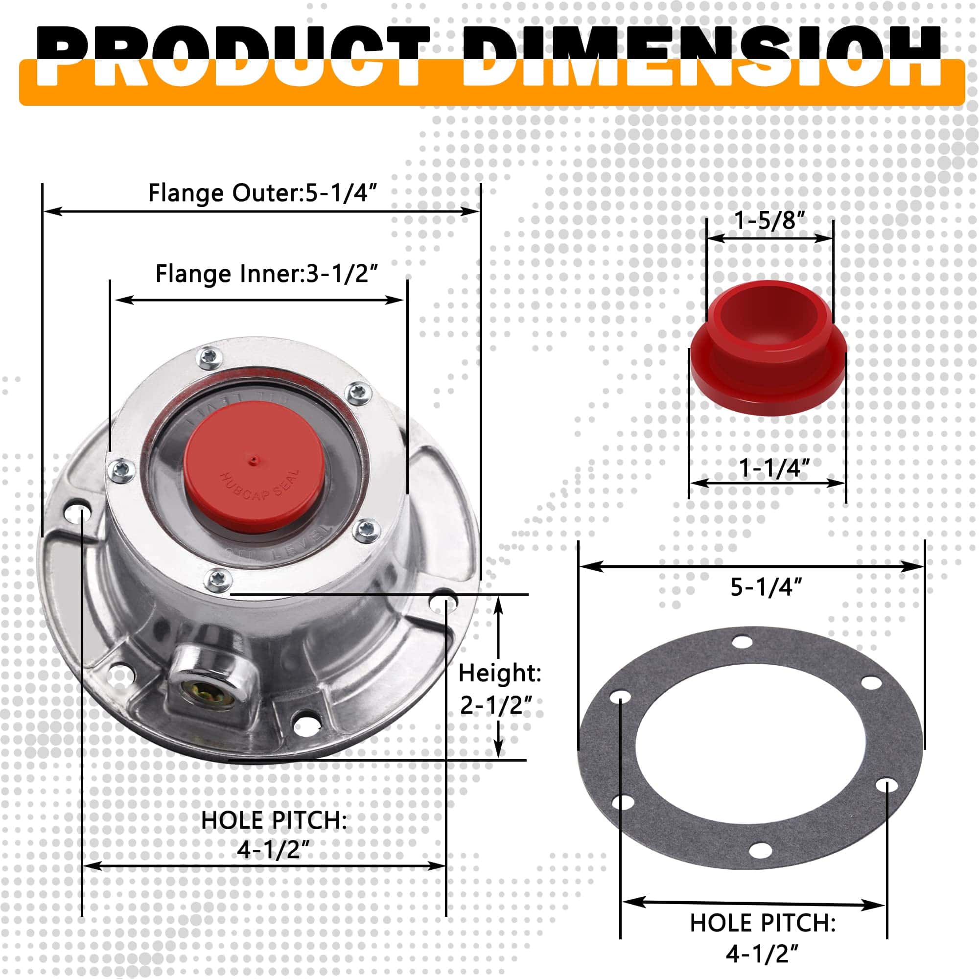Tapa de Cubo de Buje de Aluminio Ailbiuko 3434024 para Eje - Imagen 7