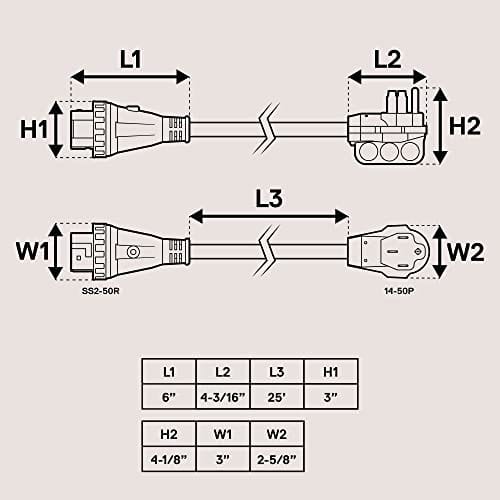 Cable de extensión de alimentación de generador RV de 50 - Imagen 8