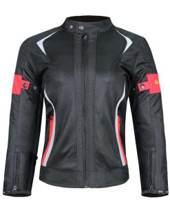 Chaqueta de moto para mujer Riding Tribe verano -Roja