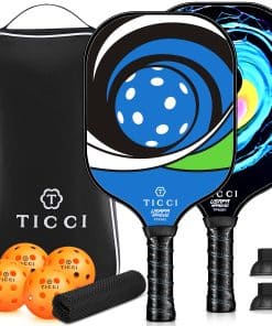 Pala de Pickleball TICCI, Set Premium de 2 Raquetas