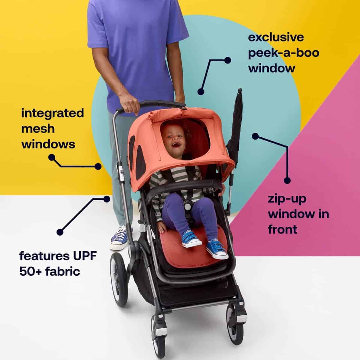 Capota Solar Bugaboo Breezy, Extensible para Mayor - Imagen 5