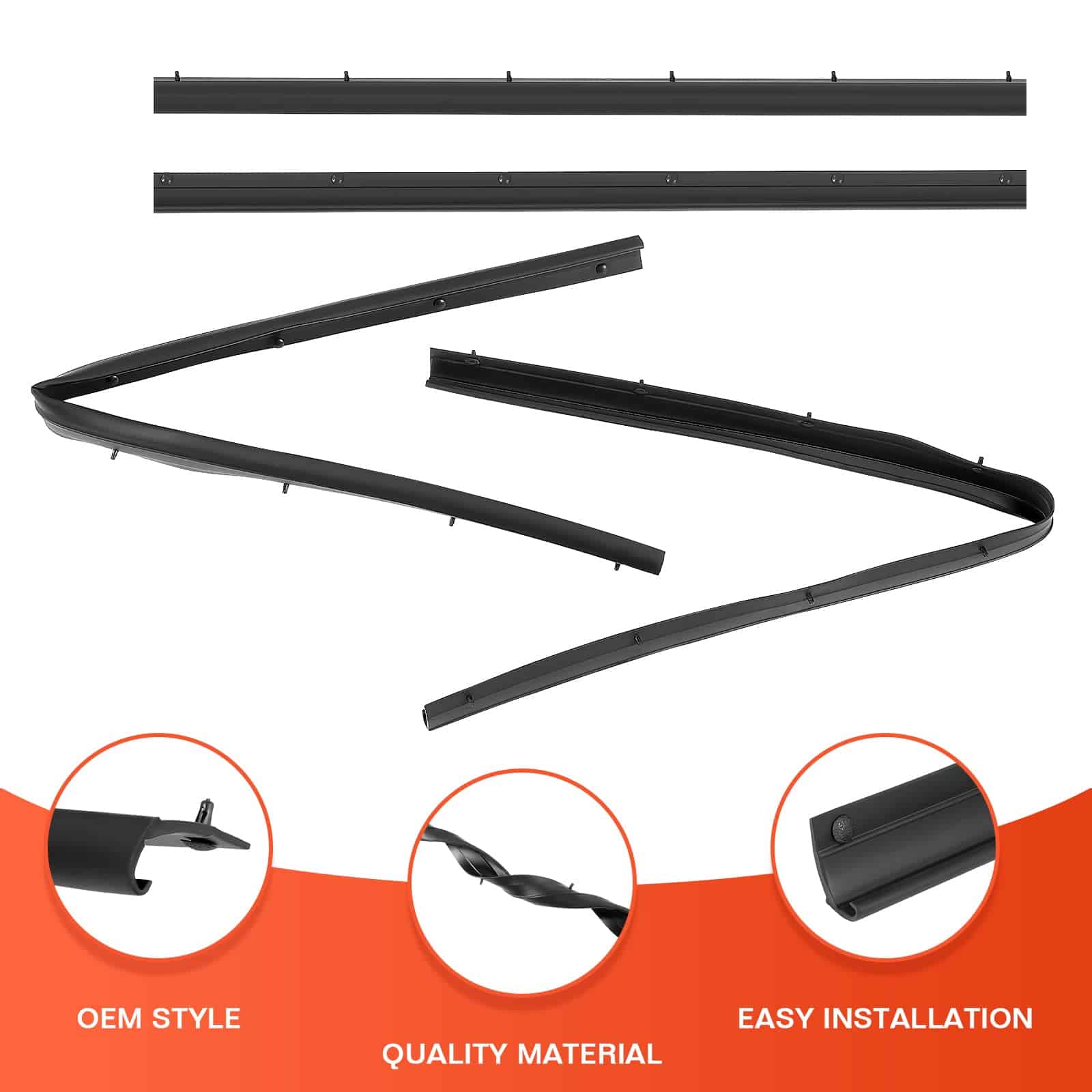 ACLONG 4PCS Sello de Goma de Burlete para Ventanas - Imagen 6