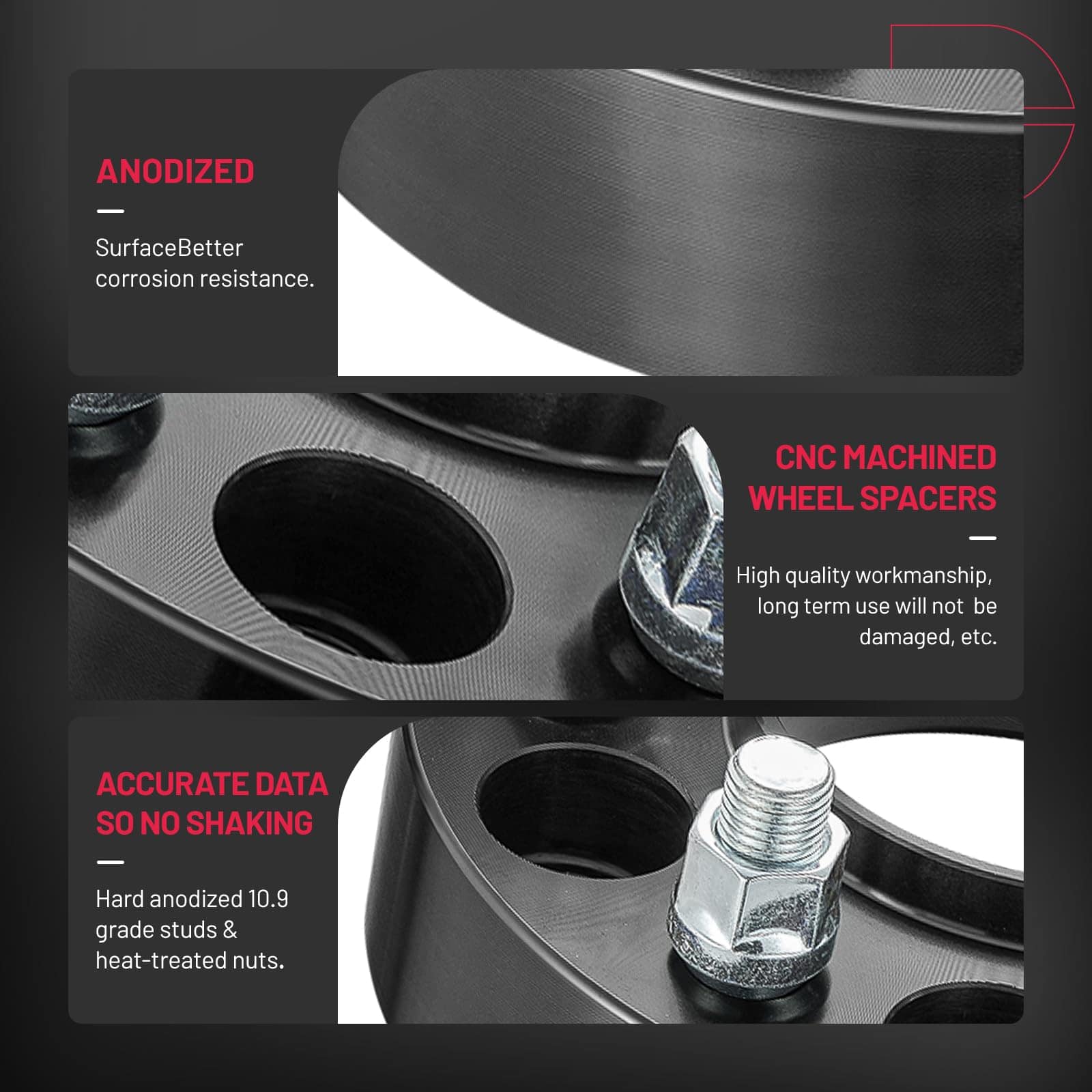 Espaciadores de Rueda BDFHYK 6x135mm, Espaciador de Rueda - Imagen 9