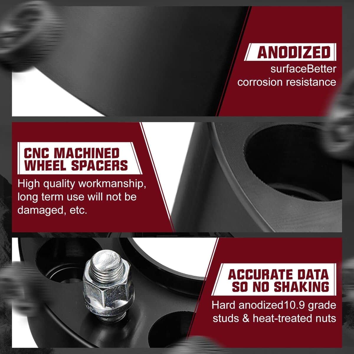 Espaciador de Rueda BDFHYK 6x135mm, 2 pulgadas Espaciador - Imagen 8