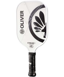Pala de Pickleball Stream-1 Blanco/Negro - Superficie de