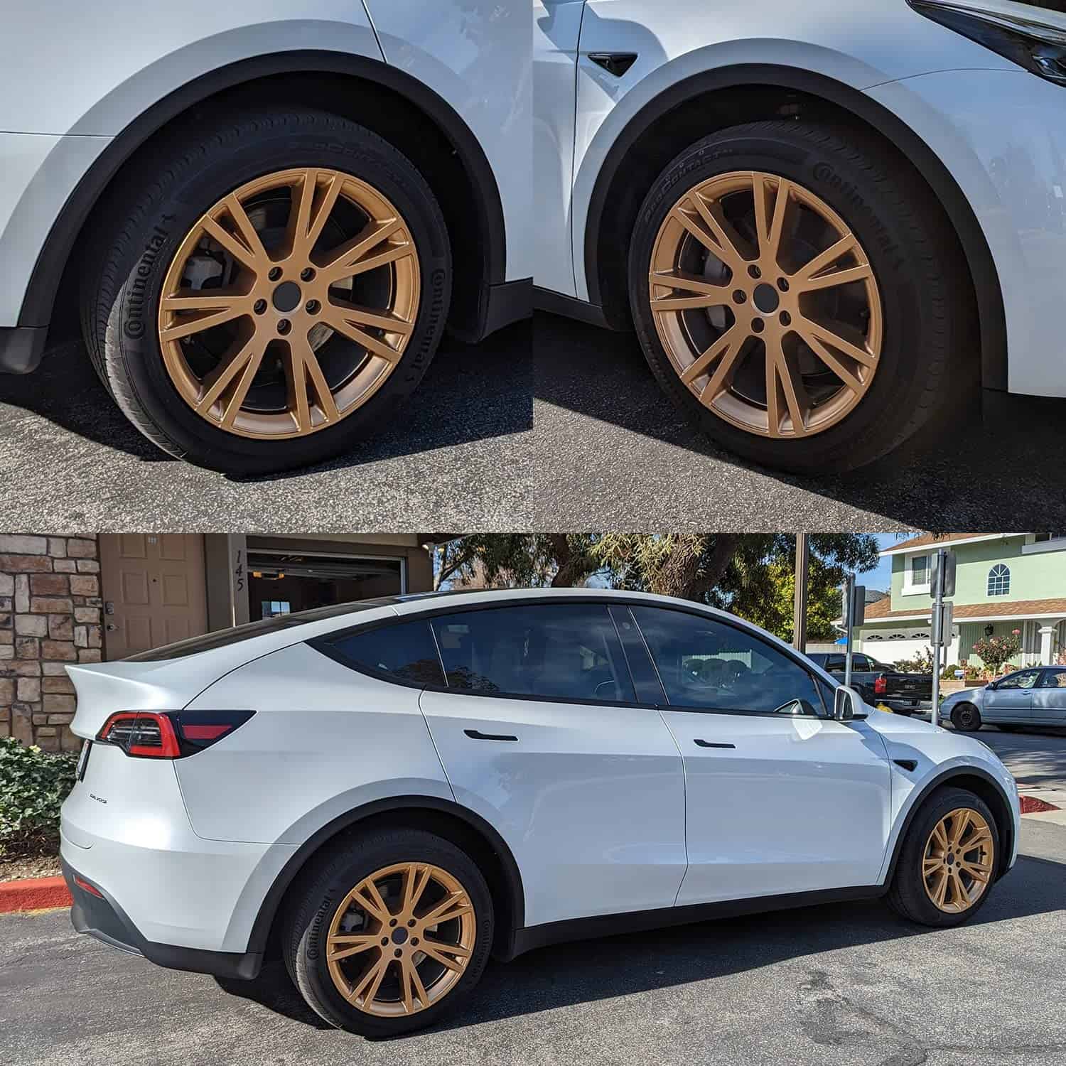 Tapacubos Mayde de 19 pulgadas para Tesla Model Y -Dorado - Imagen 3